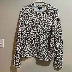 Monrow - Animal print sweatshirt